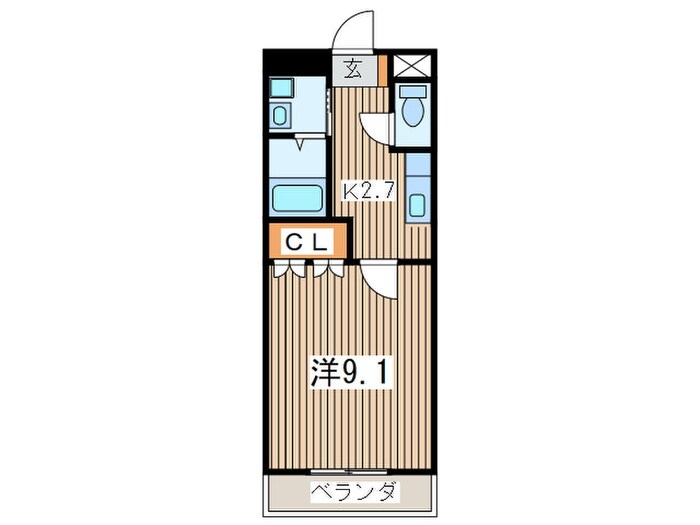 パラシオン平塚の物件間取画像