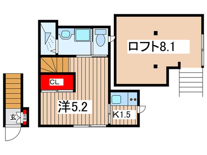 Ｋコート南小岩の物件間取画像