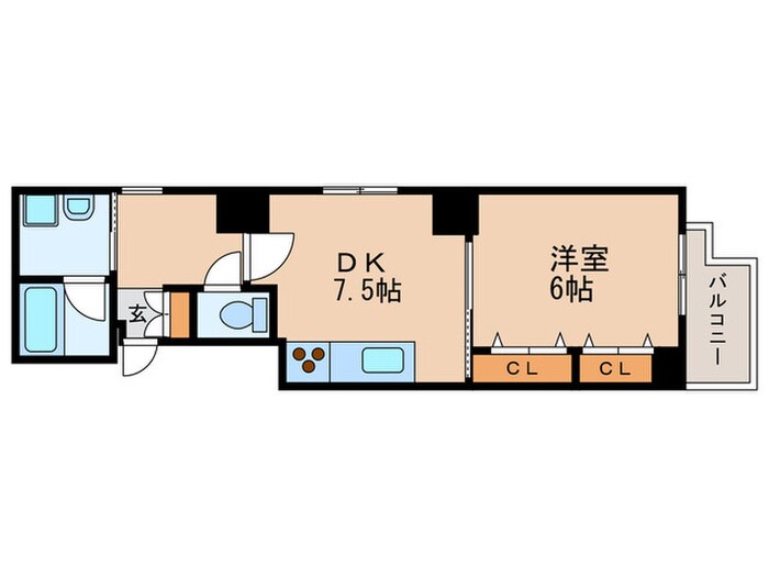 フェリーチェ国立の物件間取画像