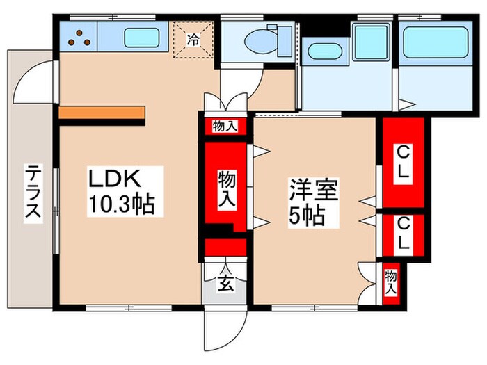 小梅ハウスの物件間取画像