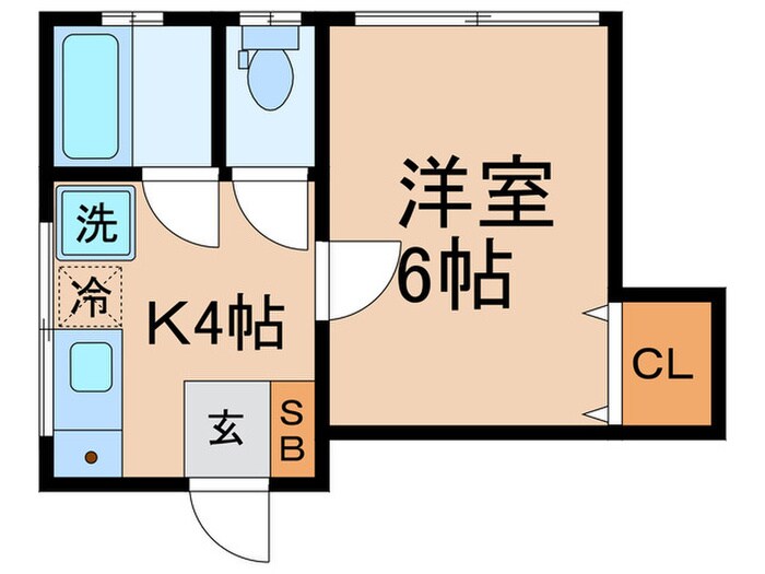 ハイツ森川の物件間取画像