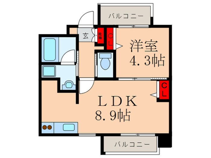 ブランシュ－ル北町の物件間取画像