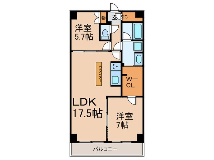 ｻﾞ･ｹﾝｼﾞﾝﾄﾝ･ﾚﾝｼﾞﾃﾞﾝｽときわ台の物件間取画像