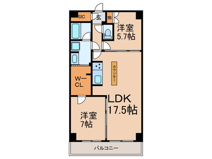 ｻﾞ･ｹﾝｼﾞﾝﾄﾝ･ﾚﾝｼﾞﾃﾞﾝｽときわ台の物件間取画像