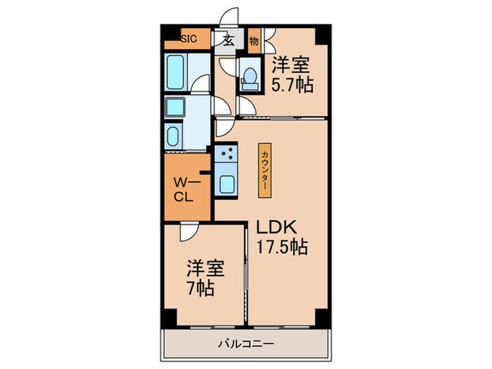ｻﾞ･ｹﾝｼﾞﾝﾄﾝ･ﾚﾝｼﾞﾃﾞﾝｽときわ台の物件間取画像
