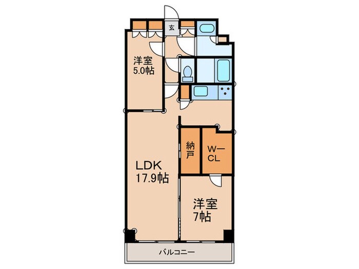 ｻﾞ･ｹﾝｼﾞﾝﾄﾝ･ﾚﾝｼﾞﾃﾞﾝｽときわ台の物件間取画像