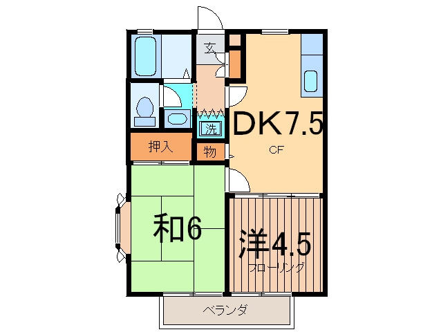 ルミエ－ルＣ棟の物件間取画像