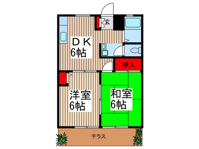 ドミ－ル・エントピアの物件間取画像