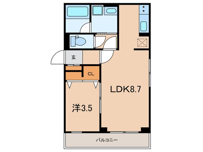 SQUARE市谷河田町hillsideの物件間取画像