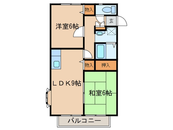 ルミエ－ルＢ棟の物件間取画像