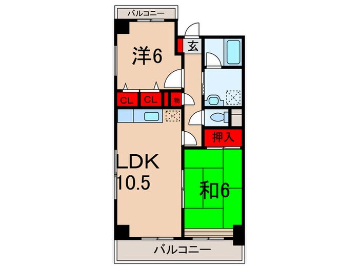 サンタパレスの物件間取画像