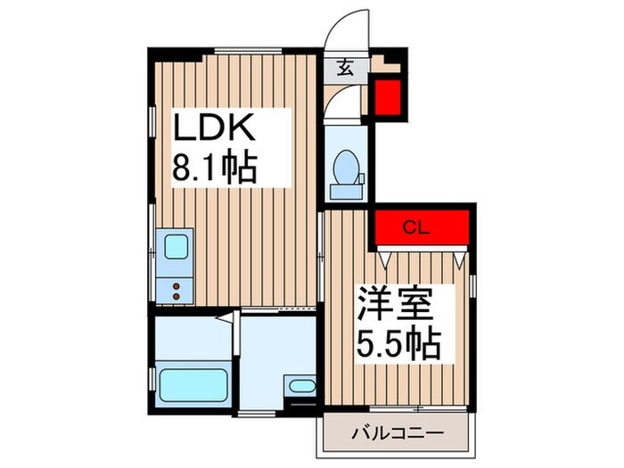 グランヴェルデ中央の物件間取画像