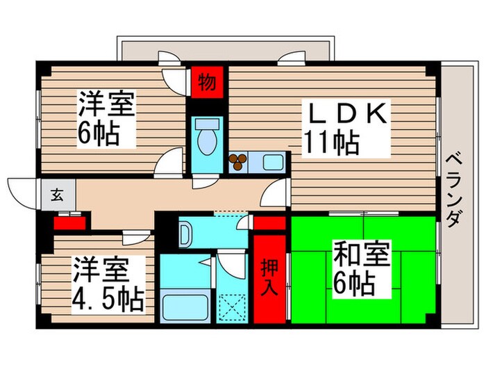 レジョンド－ル船橋の物件間取画像