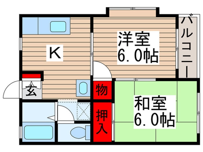 ポワール壱番館の物件間取画像