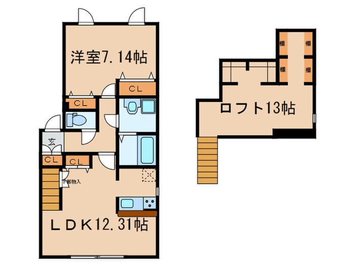 プリマチャオ府中の物件間取画像