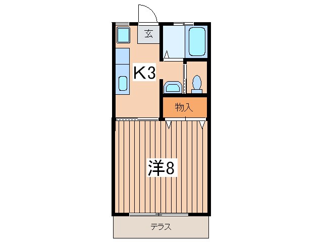 ハッピータチバナの物件間取画像