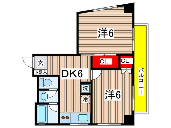 チャリオット南砂の物件間取画像