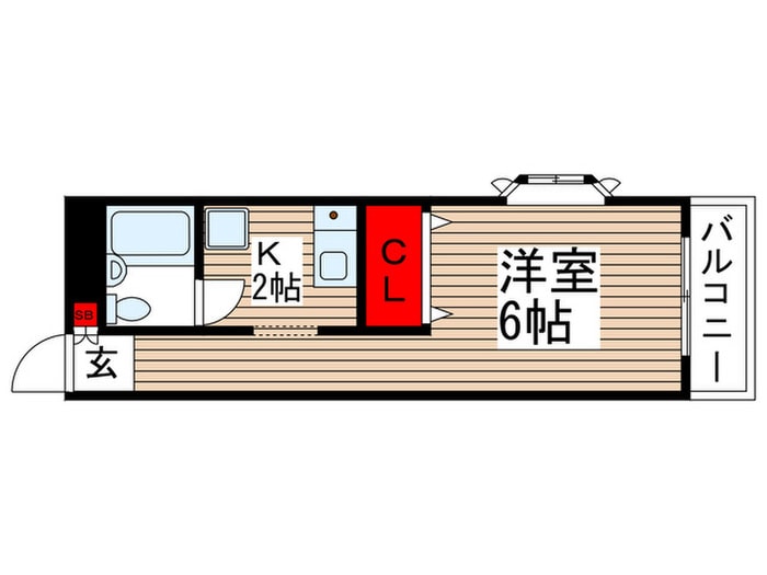 ゴ－ルドマンションの物件間取画像