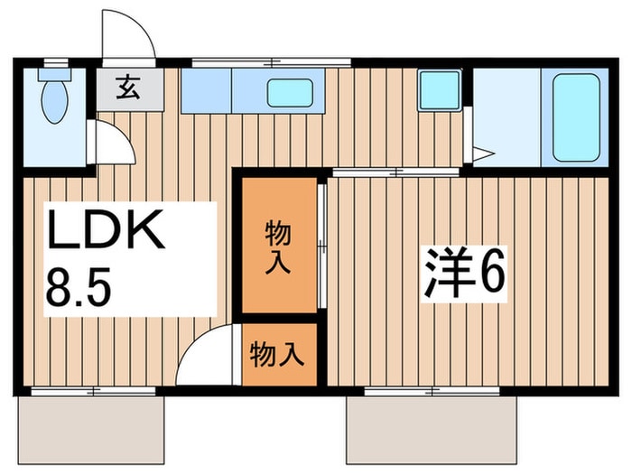 ベルハイツ神明台の物件間取画像