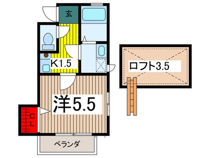 清静ハイムの物件間取画像