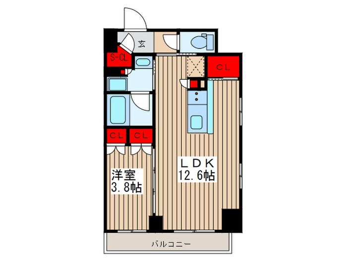 プラウドフラット浅草の物件間取画像