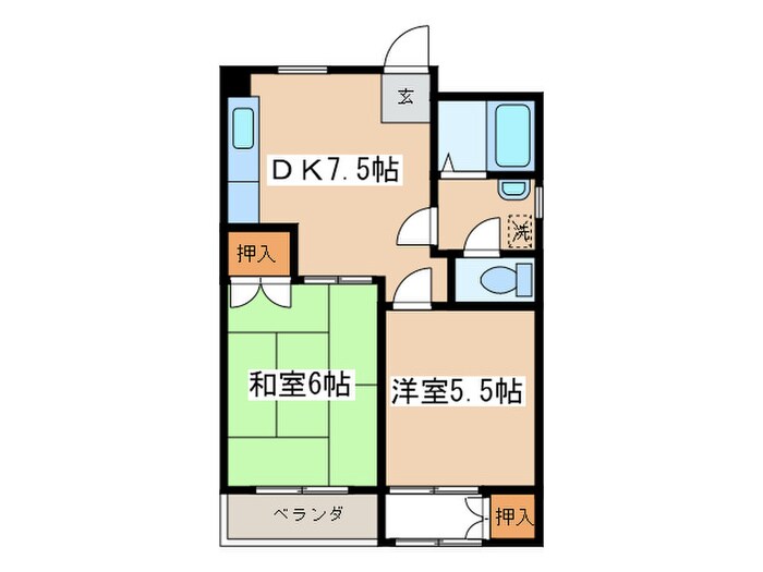 ハウゼー大久保の物件間取画像