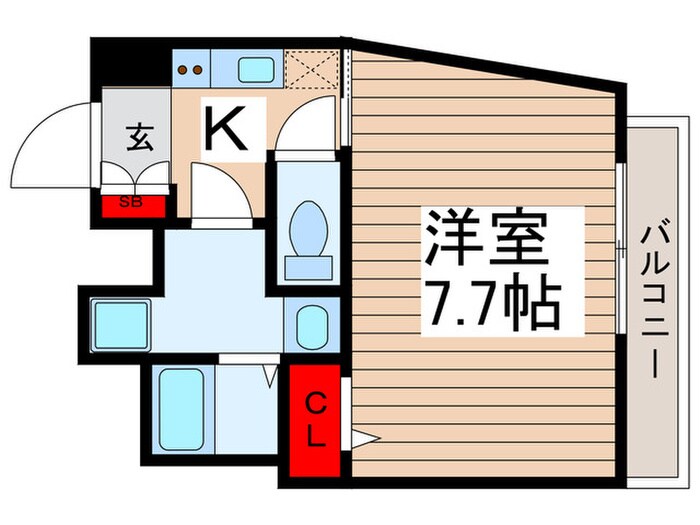 ﾌｪﾙｸﾙｰﾙﾌﾟﾚｽﾄ千住関屋（903）の物件間取画像