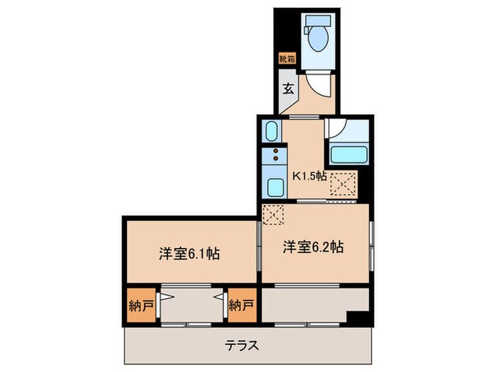 Ｃａｓａ　Ｒｉｃｈｉａの物件間取画像