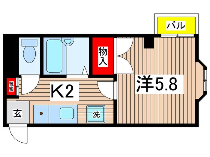 パ－ルハイツの物件間取画像