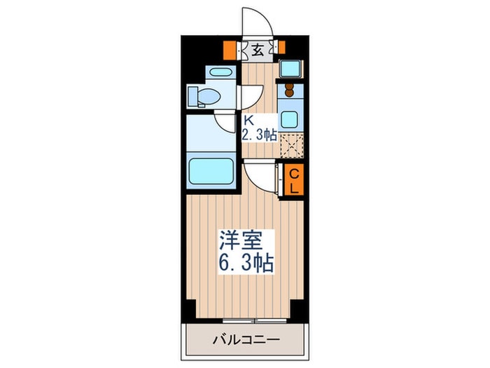 エスティメゾン中野の物件間取画像