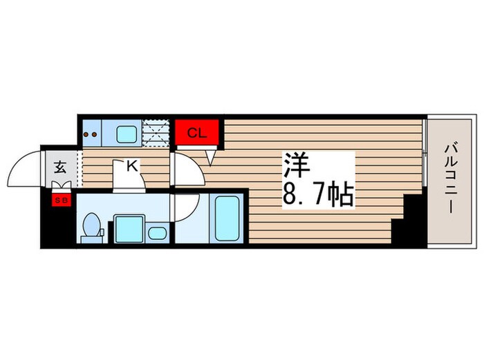 ﾃｨﾓｰﾈﾌﾟﾚﾐｱﾑ押上ｲｰｽﾄの物件間取画像