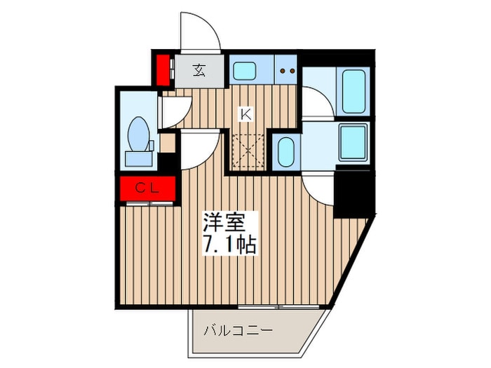 シェフルール新御徒町Ⅰの物件間取画像