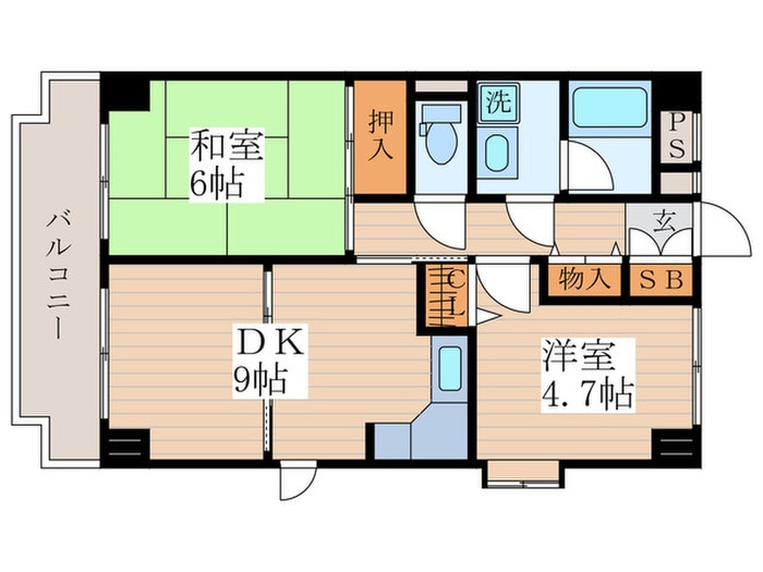 Ｔ´ｓ　ｇａｒｄｅｎ　一橋学園の物件間取画像