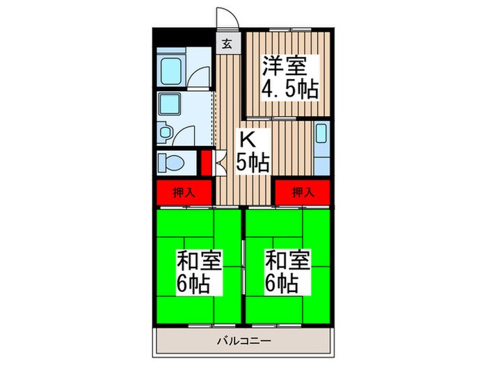 戸山ハイツの物件間取画像