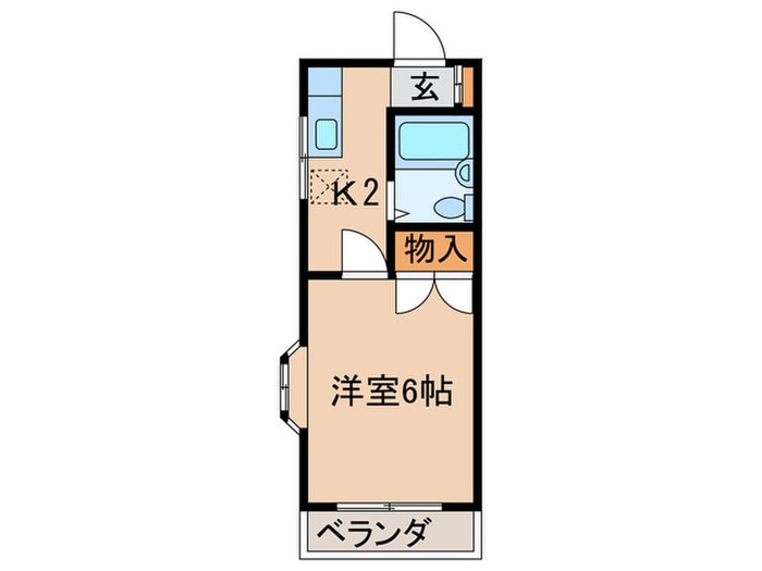 コーポヤナギの物件間取画像