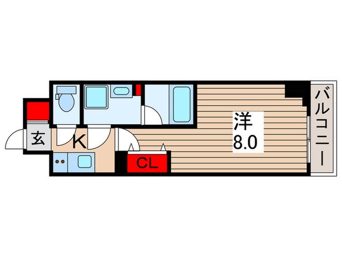 ユリカロゼ五反野Ⅱ（503）の物件間取画像
