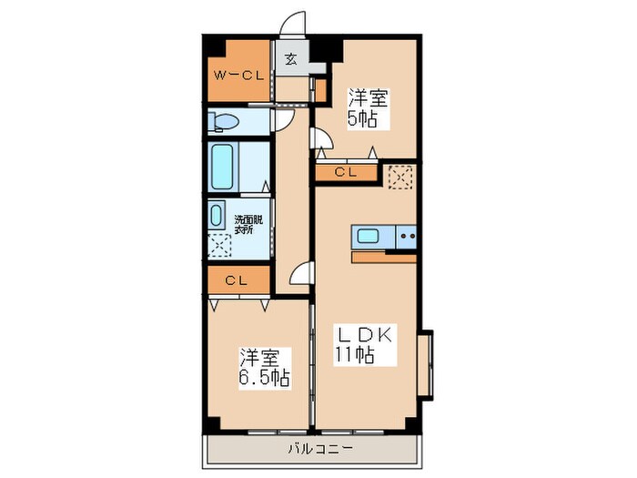クープル南原の物件間取画像