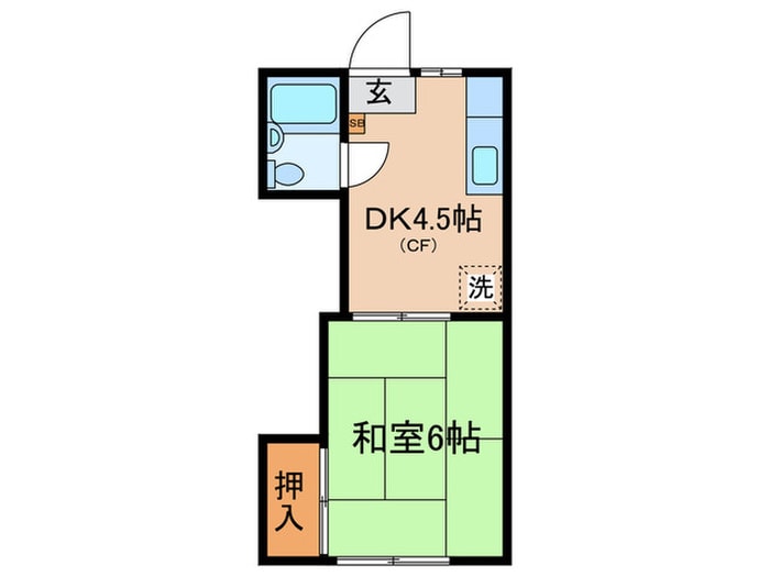 高橋アパ－トの物件間取画像