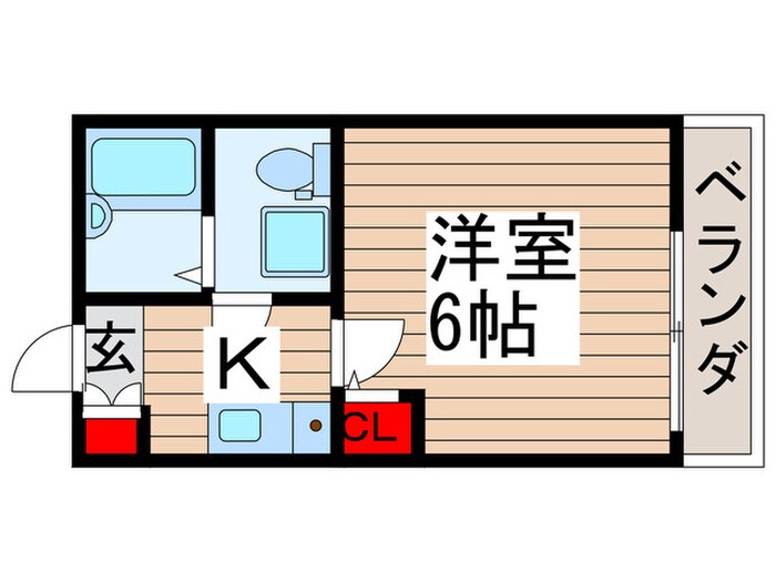 アーベインテラス千住緑町B棟の物件間取画像