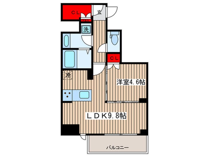 シェフルール新御徒町Ⅱの物件間取画像