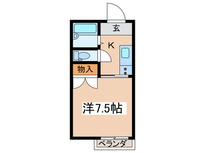 クロノス南矢名１番館の物件間取画像