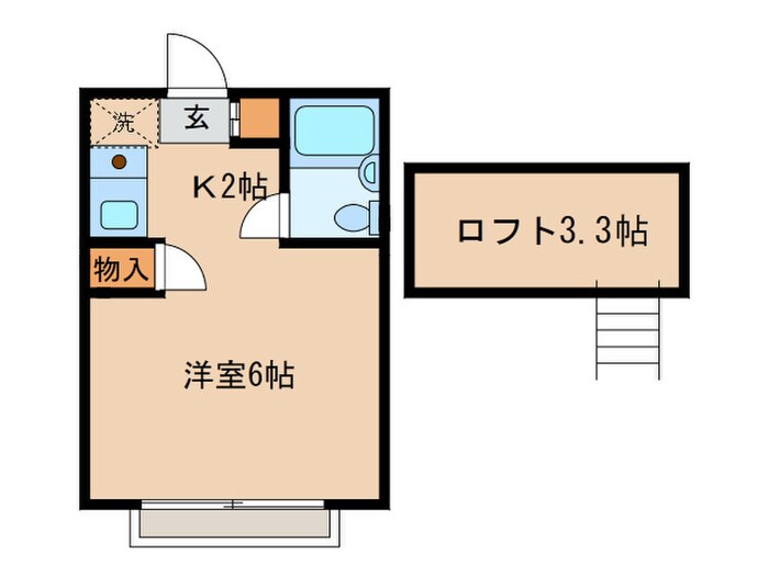 第三通南ハウスの物件間取画像