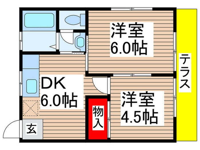 神崎　ハイツの物件間取画像