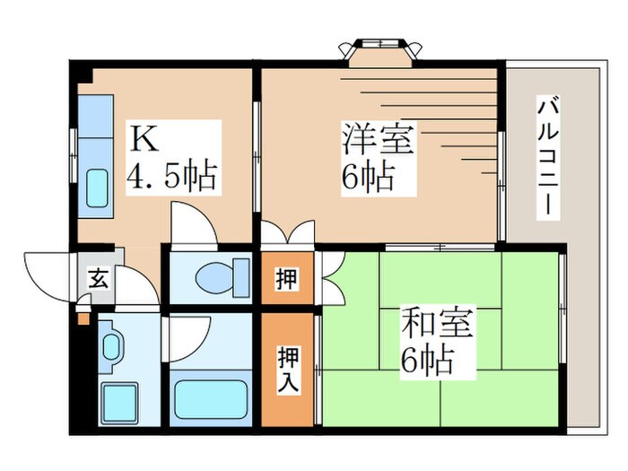 カーサ　柚木の物件間取画像