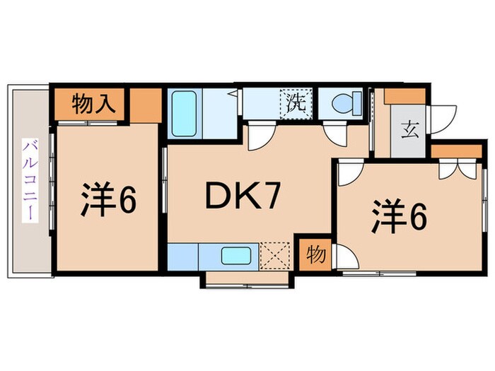メルフラッツの物件間取画像