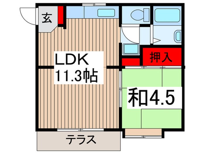 ジュネス秋津の物件間取画像
