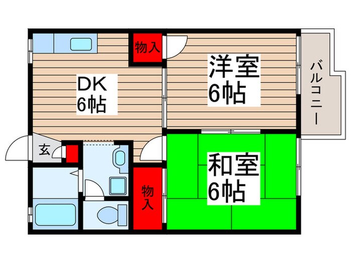 ロジュマンＮＳ　Ａ棟の物件間取画像