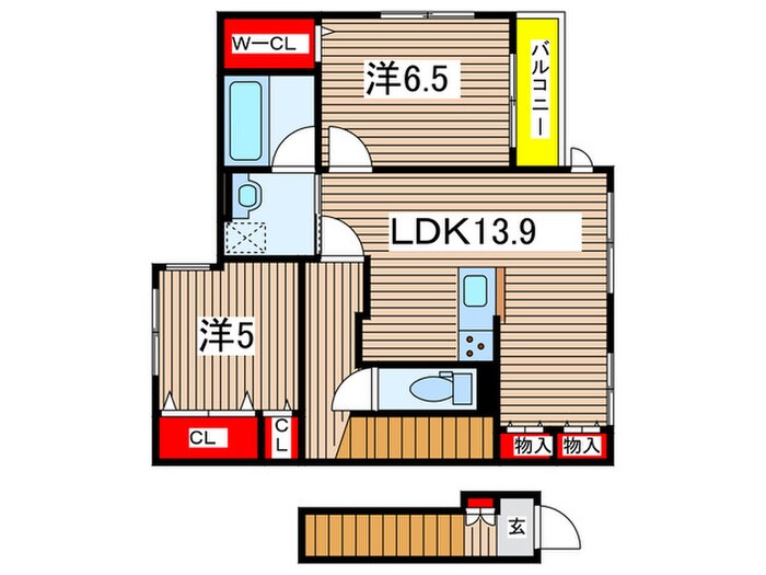 メゾン　デ　リアンの物件間取画像