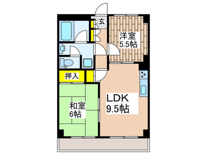 湘南弐番館の物件間取画像