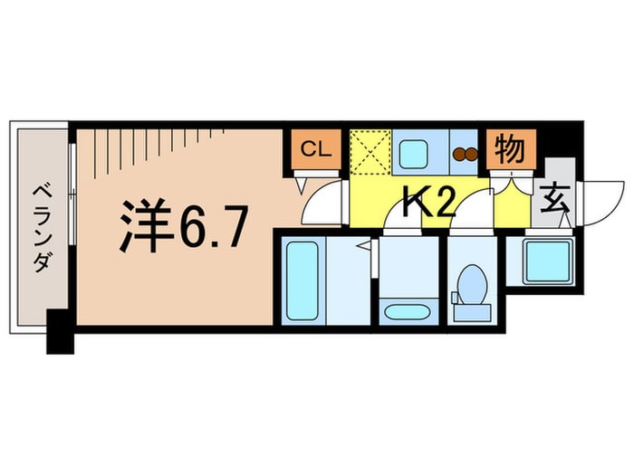 ドゥーエ蒲田の物件間取画像